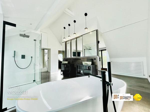 Splendide villa d'architecte avec jacuzzi à 400 m de la Rivière de Crac'h et 3 minutes du port