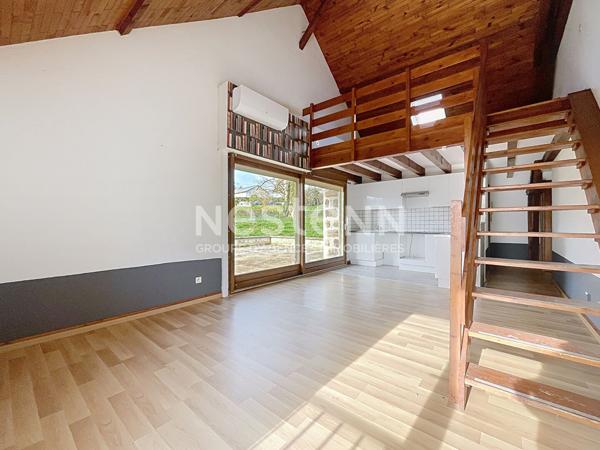 Appartement à louer 650€ CC / Brive zone OUEST - Chambre mezzanine - garage - terrasse - Clim réversible