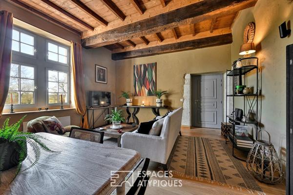 Charme et histoire : appartement avec piscine