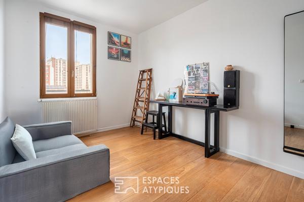 Duplex traversant avec terrasse