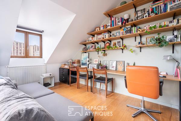 Duplex traversant avec terrasse