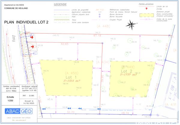 Terrain à vendre 1 737 m² Heuland