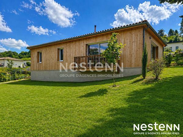Maison Auch moderne en bois de plain pied 97m2 avec jardin cloturé