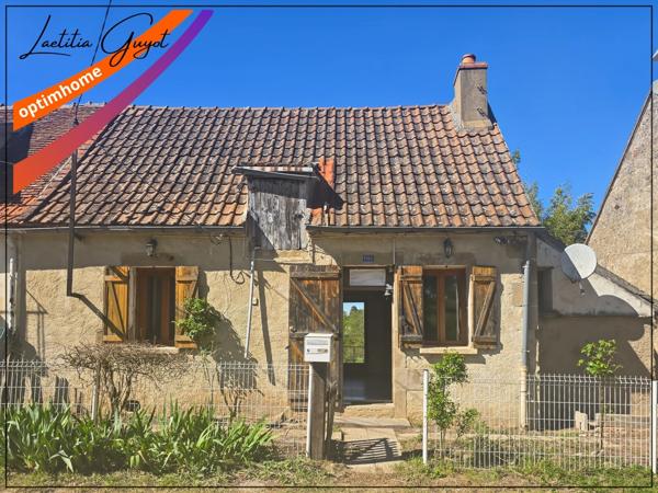 Maison à vendre Souvigny 46 m² 2 chambres combles aménageables terrain 117 m² proche Moulins