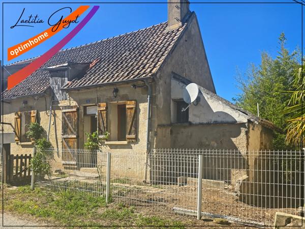 Maison à vendre Souvigny 46 m² 2 chambres combles aménageables terrain 117 m² proche Moulins