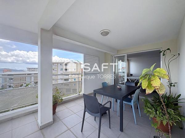 SCHOELCHER : Beau T3 lumineux avec Terrasse et Vue
