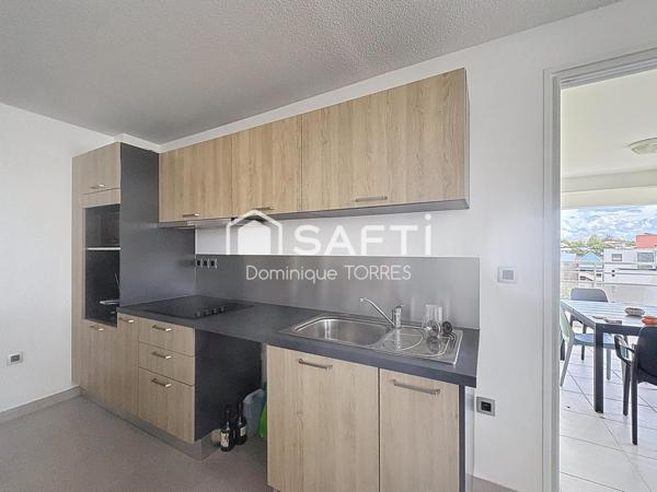 SCHOELCHER : Beau T3 lumineux avec Terrasse et Vue