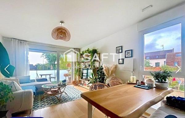 Appartement T3 69m² balcon + double parking