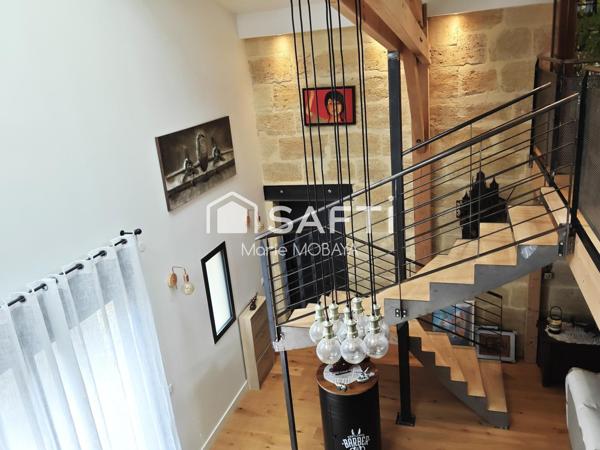 Maison d'architecte en pierre à 15 min Bordeaux