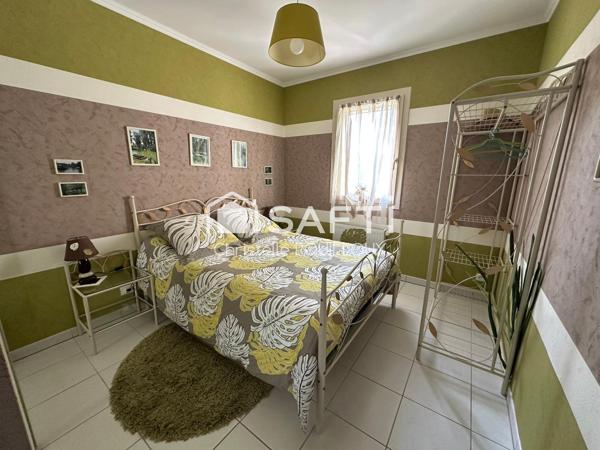 Pavillon de plain pied, 4 chambres, garage,jardin