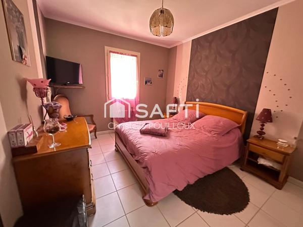 Pavillon de plain pied, 4 chambres, garage,jardin
