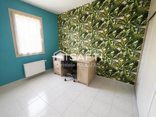 Pavillon de plain pied, 4 chambres, garage,jardin