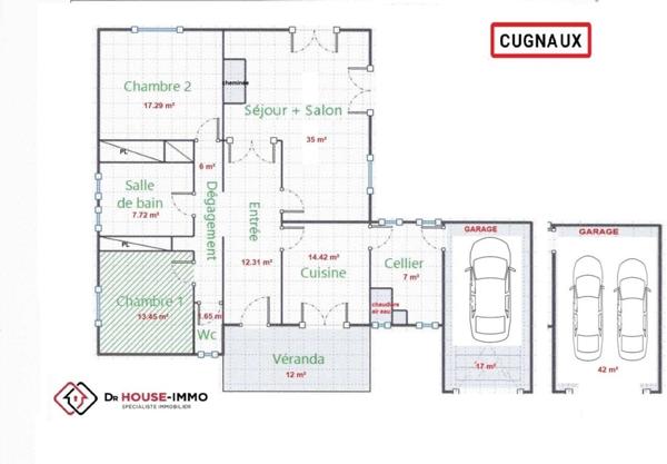 Maison à vendre 4 pièces de 115 m²