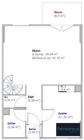 T4 Duplex avec Balcon