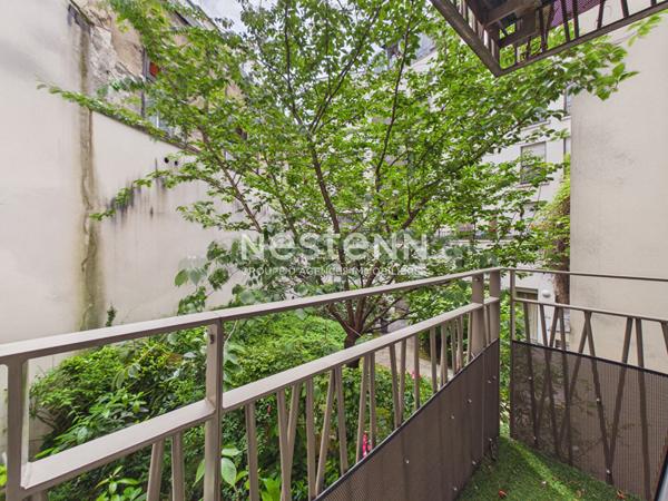 Appartement 2 pièces à vendre avec vue jardin à Paris