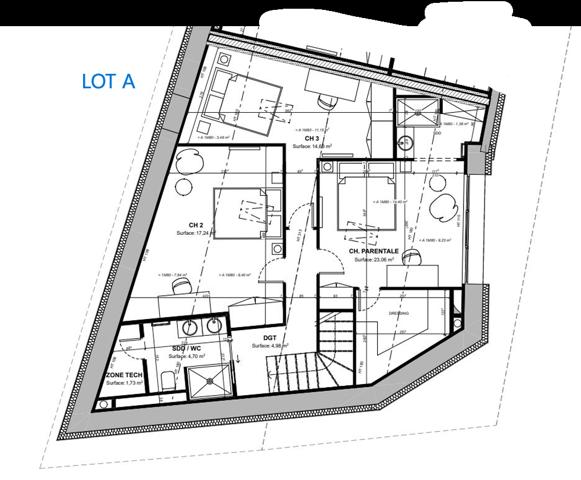 Appartement 4 pièces - 138 m²