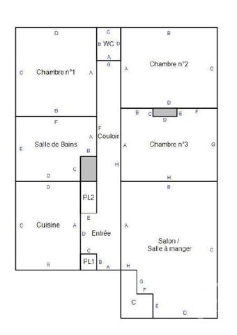 Appartement T4 à vendre  4 pièces - 75,22 m2 ROUEN - 76
