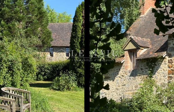 Charmant manoir avec remarquable parc sur 2.5 hectares dans le Maine