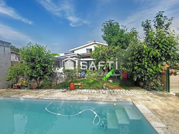 Rare : maison 4 chambres, jardin, piscine, garage...