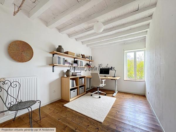 RUILLE SUR LOIR (72), maison 189m²- 7 pièces- terrains de 2845m²- garage- dépendances- puits