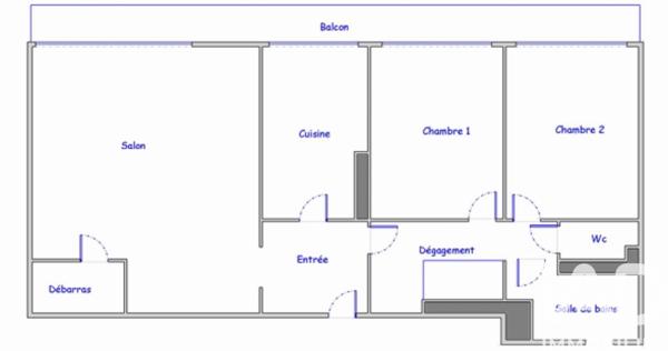 Appartement à vendre 3 pièces 62 m² Levallois-Perret