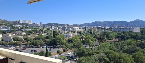 superbe appartement T4 au 8ième et dernier étage d'un immeuble avec une vue féérique sur la Mer et la Ville à 360°, dans une résidence fermée et sécurisée ainsi que très bien entretenue,
Clair et lumineux, cet appartement traversant comporte 2 balcons spacieux, sur chaque façade offrant de beaux extérieurs, expo Sud/ouest côté séjour, Nord/est côté cuisine avec véranda,
entièrement rafraîchit il est idéalement disposé, hall d'entrée, séjour avec grande baie vitrée sur le balcon avec store, fenêtres PVC, chauffage collectif,
cuisine "vintage" équipée plaque/four/LV/frigo avec de larges plans de travail et un vrai coin repas,
donnant sur le balcon et une véranda ainsi qu'un cellier/buanderie, tableau électrique neuf, 
un couloir avec de grands placards/penderies distribuant les chambres spacieuses donnant sur les balcons, dont une avec penderie, 
ainsi que la SDE toute récente (spacieuse cabine de douche neuve), WC, 
stationnement libre et facile, possibilité de garage,
gardien d'immeuble, jardins espaces vert, hall d'immeuble, ascenseurs très bien entretenus
proches tous commerces et services, école 200m, collège 1 Km, lycée 1,5 Km, 
un immense parc de verdure dans la résidence avec de nombreux espaces jeux pour enfants, 
transports en communs proches 2 lignes de bus
proches des axes de circulations principaux Nord et Sud de la ville,
Parc des calanques 10 min
Plages/corniche 10min