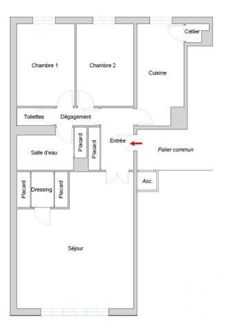 Appartement F4 à vendre  4 pièces - 75,84 m2 PARIS - 75019