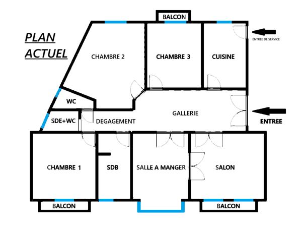 Appartement 5 pièces - 135 m² Bien prestige