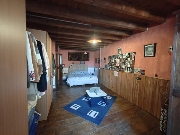 ROQUETAILLADE-MAISON DE VILLAGE EN PIERRE AVEC JARDIN, GARAGE ET ATELIER VENDU LOUÉE