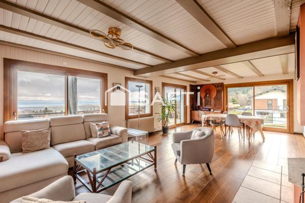 Charme, espace pour cette maison familiale vue lac