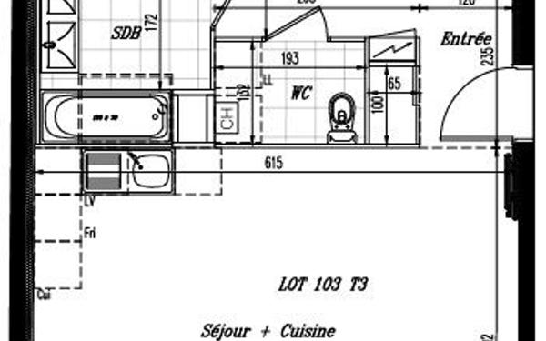Appartement à vendre    3 pièces • 69,06 m2 Draveil