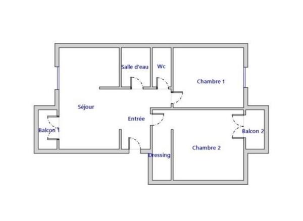 Appartement traversant Modane Gare
