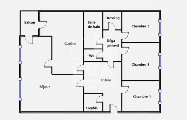 A vendre Appartement 4 pièces de 79 m² au coeur de Brignais