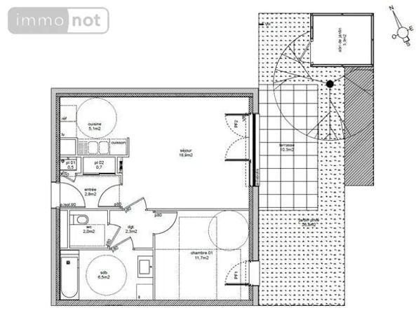 Achat - Appartement Bezannes 51430 2 pièces 52 m 2