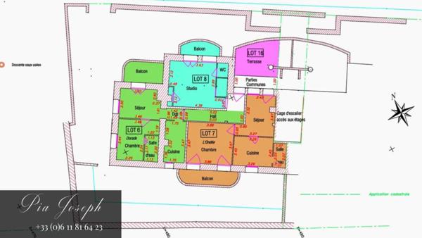 Un espace à façonner face à la mer - 85.7 m2 - un T3 et un T2