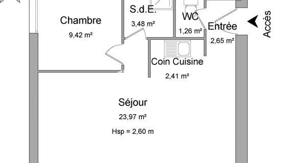 Location Appartement 2 pièces 43.19 m² - Gien 45500