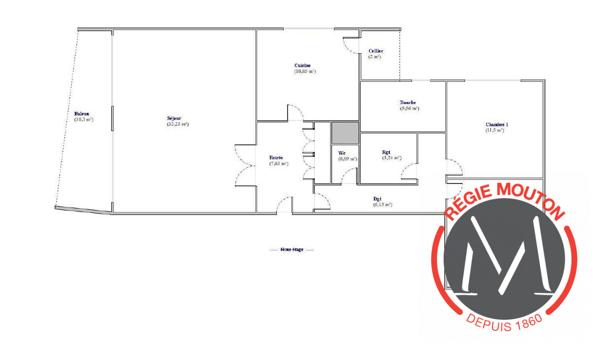 Appartement T3 de 91 m2 - 69004 LYON