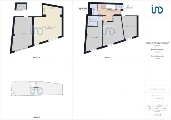 Maison à vendre 5 pièces 115 m² Le Bois-Plage-en-Ré