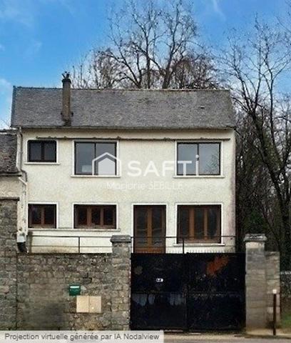 Maison 3 pièces, jardin et garage, fort potentiel