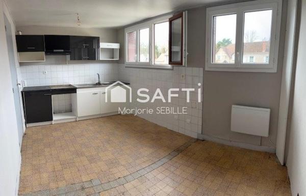 Maison 3 pièces, jardin et garage, fort potentiel