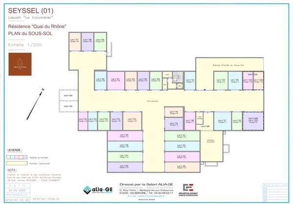 Appartement T3 de 67,31m² à vendre à SEYSSEL (01) avec terrasse et proche du Rhône. En train à 1 heure de Lyon et 45 mn de Genève.