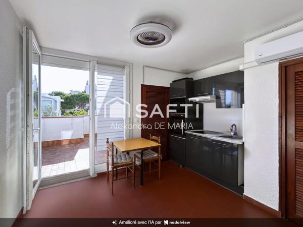 APPARTEMENT CLIMATISE AVEC TERRASSE, PLAGE A 100 M