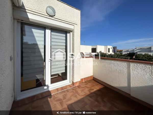 APPARTEMENT CLIMATISE AVEC TERRASSE, PLAGE A 100 M