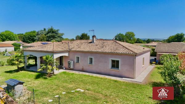 Maison contemporaine, 3 chambres avec garage et terrain Casseneuil (47440)