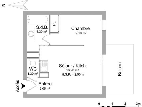 Location Studio 32.95 m² - 242 RUE DU COIN Marignier 74970