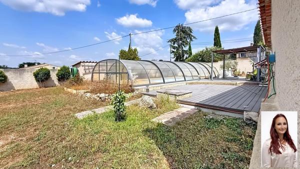 Villa plein pied grand terrain plat piscine chauffée - Brignoles quartier du Pin