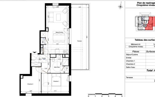 Appartement à vendre    2 pièces •  Orléans