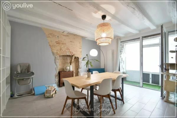 Nantes Talensac – Duplex de caractère 94,7 m² avec terrasse et grenier