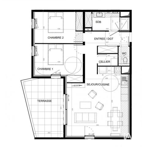 Appartement à vendre 3 pièces 77 m² Baillargues
