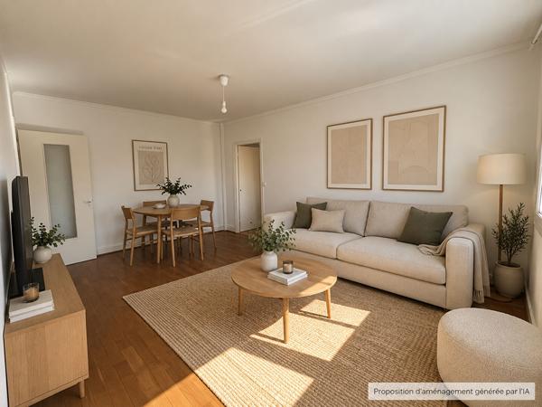 Location appartement 2 pièce(s) 43 m²